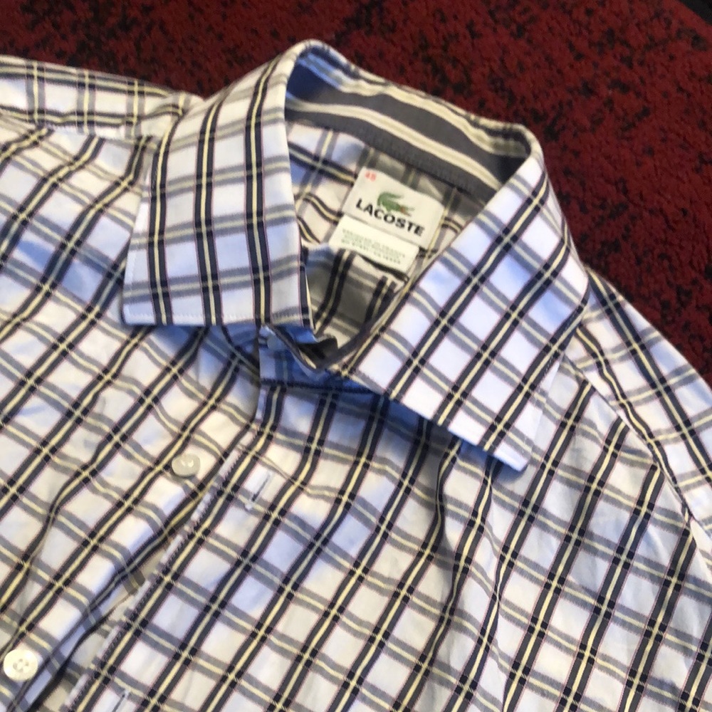 Lacoste Men’s casual Shirt . Sz 45